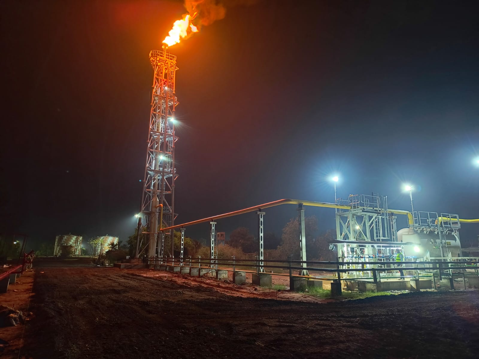 Construction of Elevated Flare Systems at Kesanapalli Installation, Rajahmundry Asset